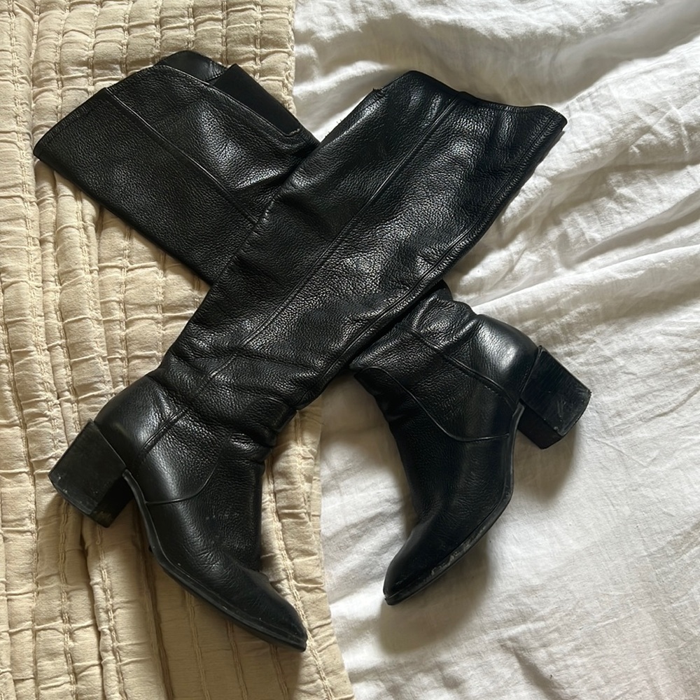 Sam Edelman black leather boots
